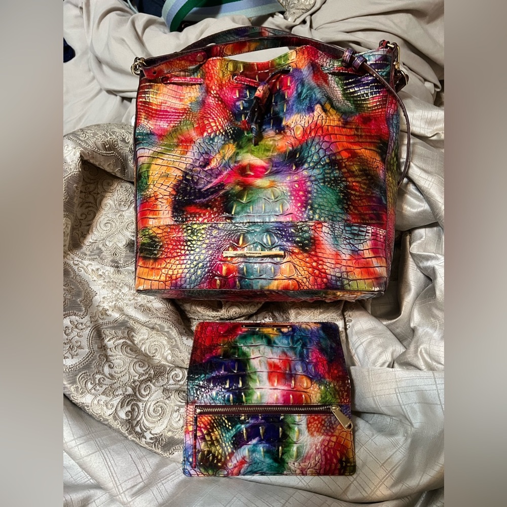 Large bucket Brahmin Bag